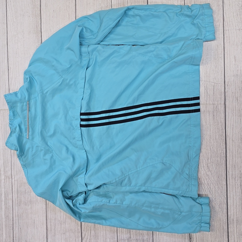 Adidas Blue Ski Snow Jacket Lightweight Performance Size Med View 5
